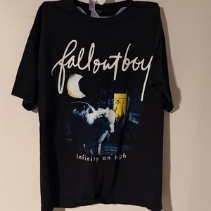 Fall Out Boy Black Graphic Tee - Short Sleeve